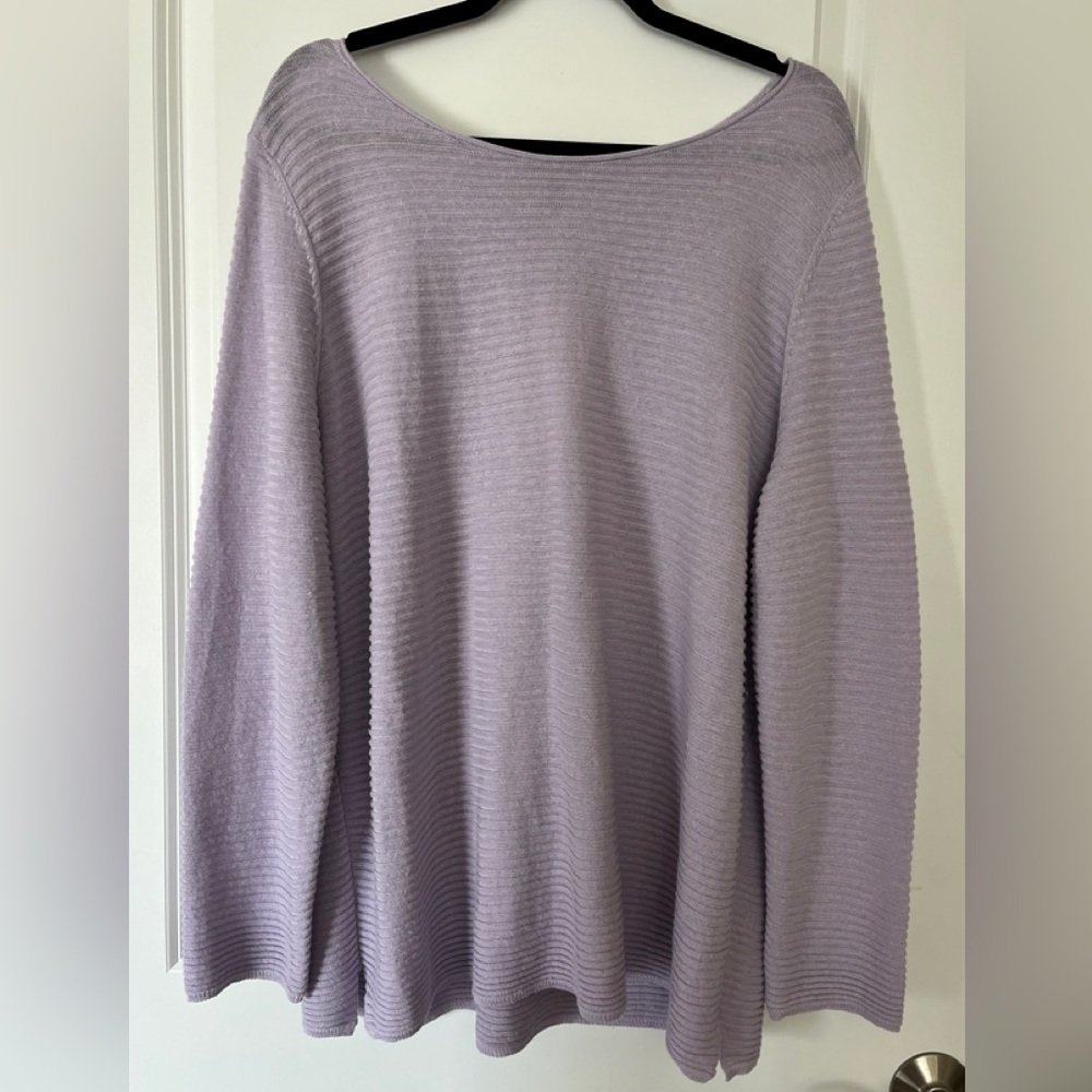 EILEEN FISHER Ribbed Top - Size L - NWT